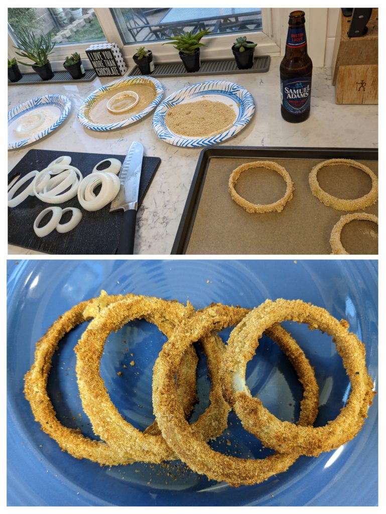Cajun Baked Onion Rings